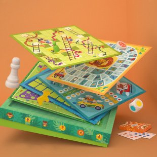 TOI蛇棋&飞行棋二合一儿童桌游游戏玩具交通知识行为习惯养成_22866944.jpg